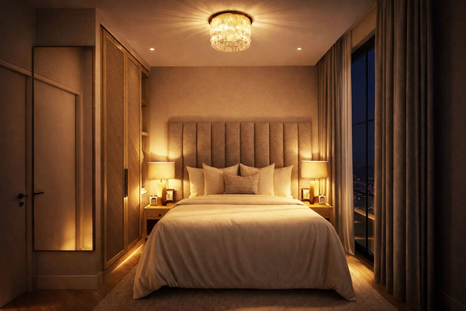 03 luxury bedroom with city view